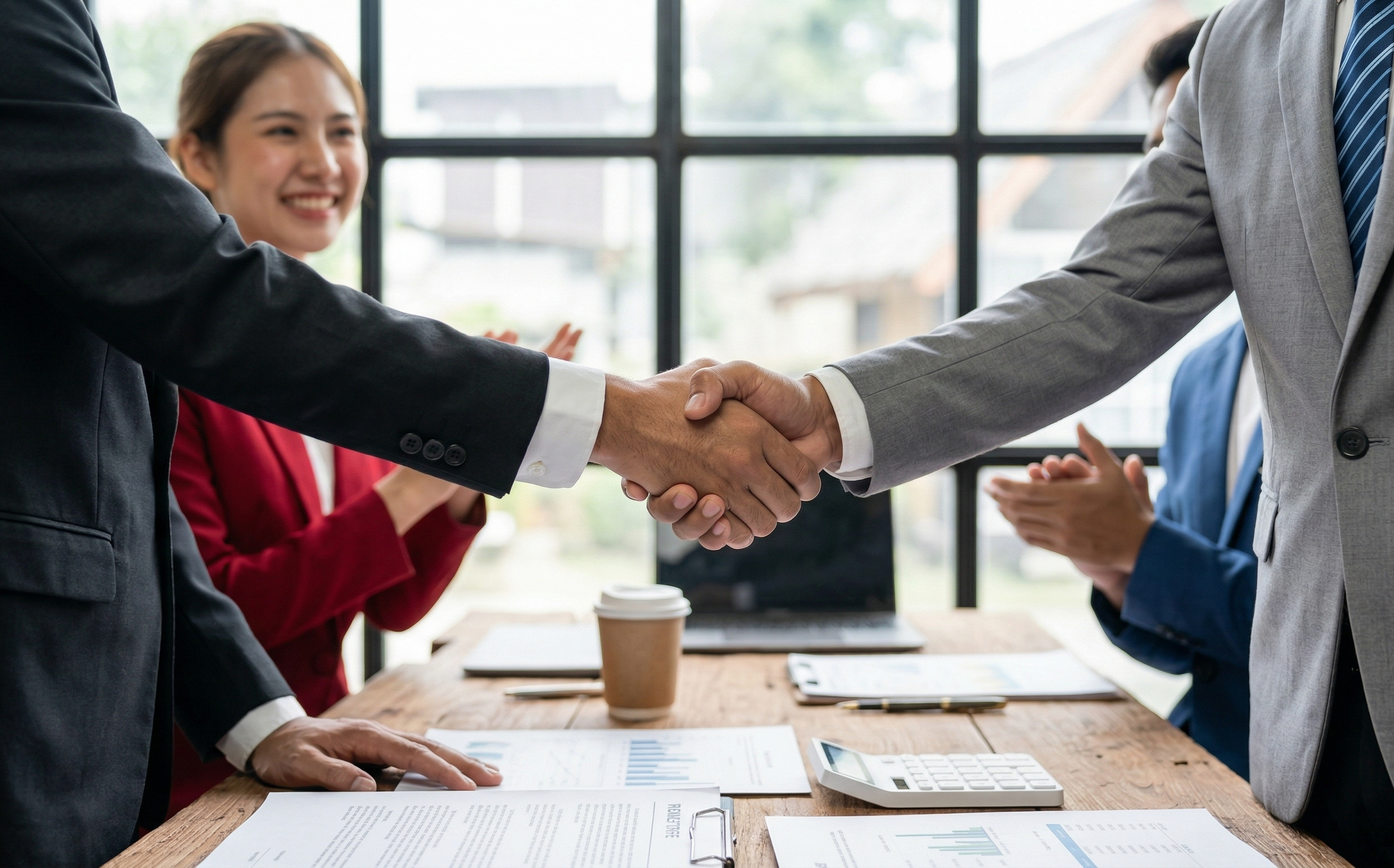 Professional working at desk